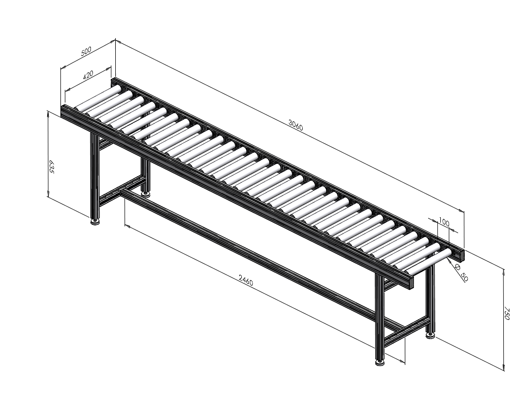無動(dòng)力滾筒線輸送機(jī)流水線
